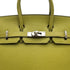 HERMES BIRKIN 25 CHARTREUSE CHEVRE HAND BAG 2004 SQUARE H PALLADIUM HARDWARE 90312929