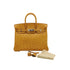 HERMES BIRKIN 25 CHESTNUT OSTRICH HAND BAG 2013 SQUARE Q PALLADIUM HARDWARE 90351837
