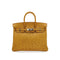 HERMES BIRKIN 25 CHESTNUT OSTRICH HAND BAG 2013 SQUARE Q PALLADIUM HARDWARE 90351837