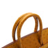 HERMES BIRKIN 25 CHESTNUT OSTRICH HAND BAG 2013 SQUARE Q PALLADIUM HARDWARE 90351837