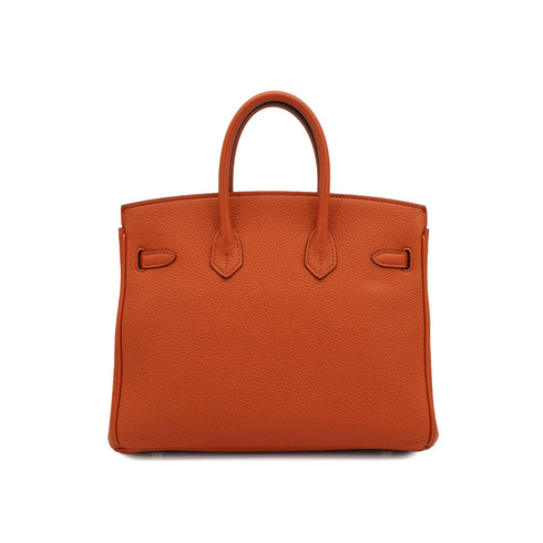 HERMES BIRKIN 25 CUIVRE TOGO HAND BAG 2016 X STAMP GOLD HARDWARE 90334124