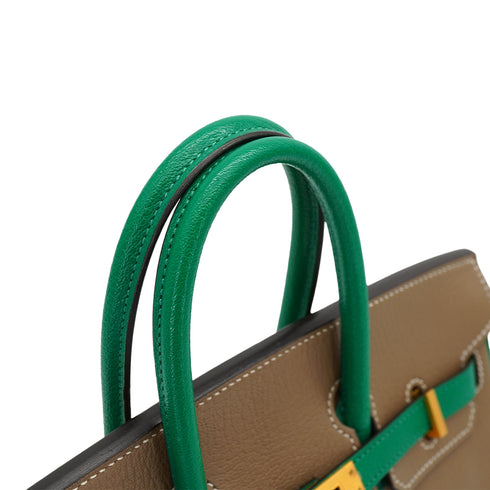 HERMES BIRKIN 25 ETOUPE CACTUS CHEVRE HAND BAG 2020 Y STAMP SPO GOLD HARDWARE 90327313