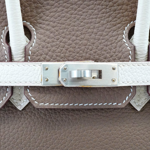 HERMES BIRKIN 25 ETOUPE CRAIE TOGO HAND BAG 2021 Z STAMP SPO MATT HARDWARE 90348440