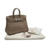 HERMES BIRKIN 25 ETOUPE TOGO HAND BAG 2010 SQUARE N PALLADIUM HARDWARE 90334865