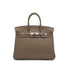 HERMES BIRKIN 25 ETOUPE TOGO HAND BAG 2010 SQUARE N PALLADIUM HARDWARE 90334865
