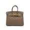 HERMES BIRKIN 25 ETOUPE TOGO HAND BAG 2026 G STAMP GOLD HARDWARE 90327183