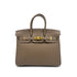 HERMES BIRKIN 25 ETOUPE TOGO HAND BAG 2026 G STAMP GOLD HARDWARE 90327183
