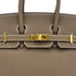 HERMES BIRKIN 25 ETOUPE TOGO HAND BAG 2026 G STAMP GOLD HARDWARE 90327183
