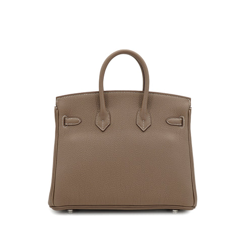 HERMES BIRKIN 25 ETOUPE TOGO HAND BAG 2026 G STAMP PALLADIUM HARDWARE 90335565