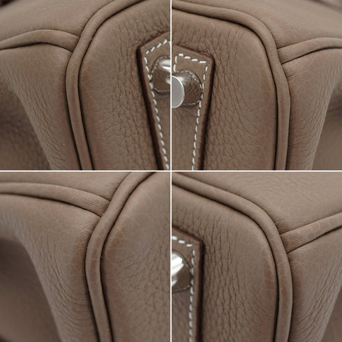 HERMES BIRKIN 25 ETOUPE TOGO HAND BAG 2026 G STAMP PALLADIUM HARDWARE 90335565