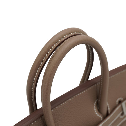 HERMES BIRKIN 25 ETOUPE TOGO HAND BAG 2026 G STAMP PALLADIUM HARDWARE 90327142
