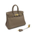 HERMES BIRKIN 25 ETOUPE VEAU SWIFT HAND BAG 2016 X STAMP GOLD HARDWARE 90318622