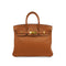HERMES BIRKIN 25 GOLD SWIFT HAND BAG 2014 SQUARE R GOLD HARDWARE 90350600