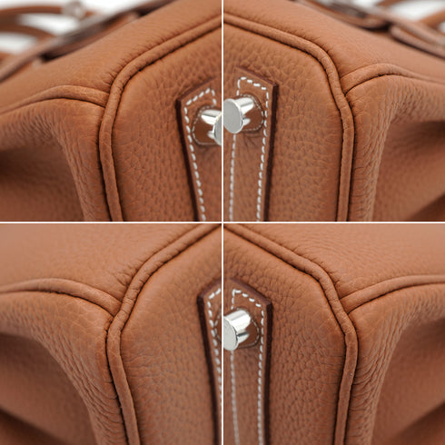 HERMES BIRKIN 25 GOLD TOGO HAND BAG 2025 K STAMP PALLADIUM HARDWARE 90335822