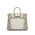 HERMES BIRKIN 25 HIMALAYA CROCODILE NILOTICUS MATT HAND BAG 2016 X STAMP PALLADIUM HARDWARE 90339154