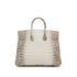 HERMES BIRKIN 25 HIMALAYA CROCODILE NILOTICUS MATT HAND BAG 2016 X STAMP PALLADIUM HARDWARE 90339154