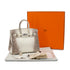 HERMES BIRKIN 25 HIMALAYA CROCODILE NILOTICUS MAT HAND BAG 2015 T STAMP PALLADIUM HARDWARE 90327986
