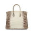 HERMES BIRKIN 25 HIMALAYA CROCODILE NILOTICUS MAT HAND BAG 2015 T STAMP PALLADIUM HARDWARE 90327986