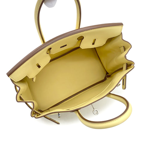 HERMES BIRKIN 25 JAUNE POUSSIN SWIFT HAND BAG 2015 T STAMP PALLADIUM HARDWARE 90322850