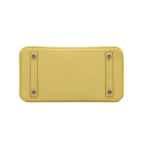HERMES BIRKIN 25 JAUNE POUSSIN VEAU SWIFT HAND BAG 2015 T STAMP PALLADIUM HARDWARE 90349260