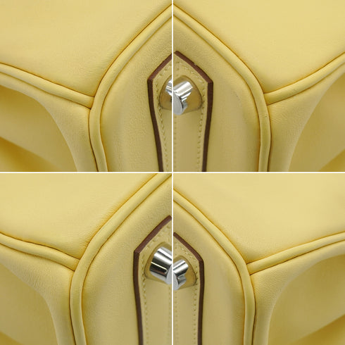 HERMES BIRKIN 25 JAUNE POUSSIN VEAU SWIFT HAND BAG 2015 T STAMP PALLADIUM HARDWARE 90349260