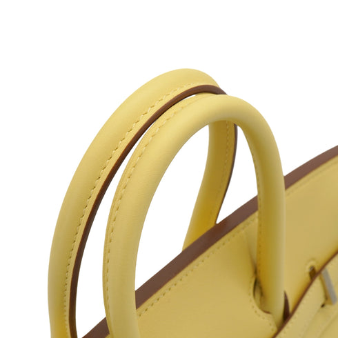 HERMES BIRKIN 25 JAUNE POUSSIN VEAU SWIFT HAND BAG 2015 T STAMP PALLADIUM HARDWARE 90349260