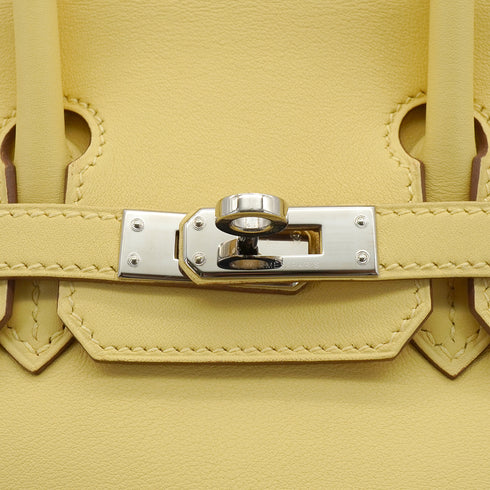 HERMES BIRKIN 25 JAUNE POUSSIN VEAU SWIFT HAND BAG 2015 T STAMP PALLADIUM HARDWARE 90349260