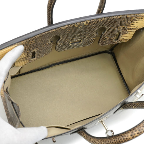HERMES BIRKIN 25 OMBRE LIZARD NATURA 2010 SQUARE N PALLADIUM HARDWARE 90346644