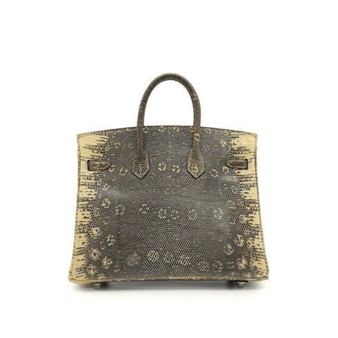 HERMES BIRKIN 25 OMBRE LIZARD NATURA 2010 SQUARE N PALLADIUM HARDWARE 90346644
