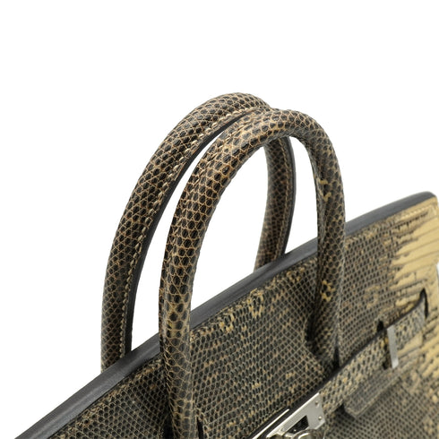 HERMES BIRKIN 25 OMBRE LIZARD NATURA 2010 SQUARE N PALLADIUM HARDWARE 90346644