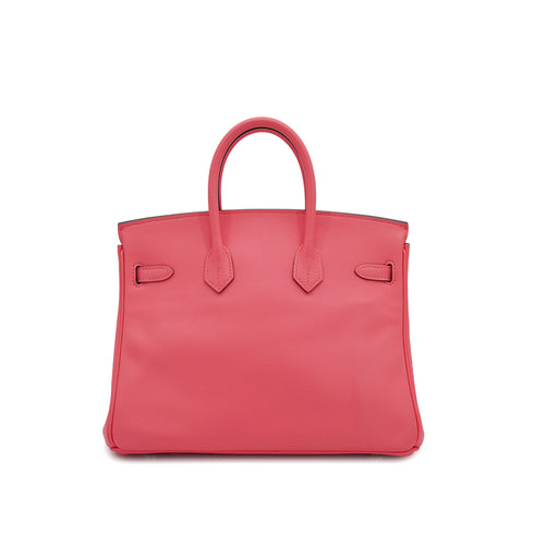 HERMES BIRKIN 25 ROSE AZALEE VEAU SWIFT HAND BAG 2017 A STAMP GOLD HARDWARE 90333186