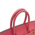HERMES BIRKIN 25 ROSE AZALEE VEAU SWIFT HAND BAG 2017 A STAMP GOLD HARDWARE 90338340