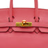 HERMES BIRKIN 25 ROSE AZALEE VEAU SWIFT HAND BAG 2017 A STAMP GOLD HARDWARE 90338340