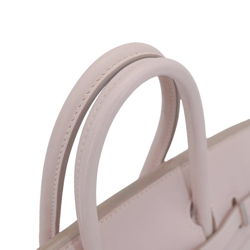 HERMES BIRKIN 25 ROSE DRAGEE VEAU SWIFT HAND BAG 2007 SQUARE K STAMP PALLADIUM HARDWARE 90331374