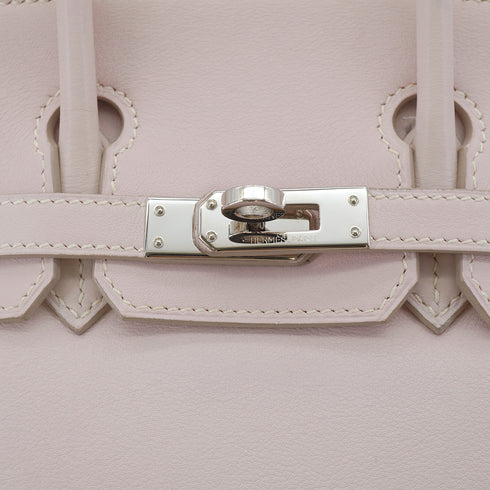 HERMES BIRKIN 25 ROSE DRAGEE VEAU SWIFT HAND BAG 2007 SQUARE K STAMP PALLADIUM HARDWARE 90331374
