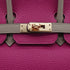 HERMES BIRKIN 25 ROSE PURPLE GRIS TOURTERELLE TOGO HAND BAG 2018 C STAMP SPO PERMABRASS GOLD HARDWARE 90351069