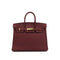 HERMES BIRKIN 25 ROUGE H TOGO HAND BAG 2020 Y STAMP GOLD HARDWARE 90306265