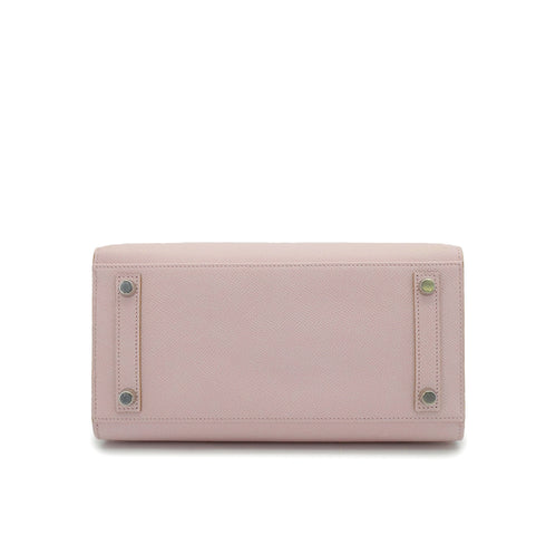 HERMES BIRKIN 25 SELLIER MAUVE PALE VEAU EPSOM HAND BAG 2023 B STAMP PALLADIUM HARDWARE 90338242