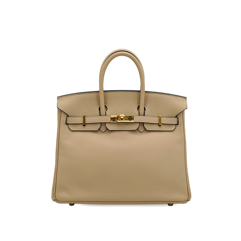 HERMES BIRKIN 25 TRENCH VEAU SWIFT HAND BAG 2017 A STAMP GOLD HARDWARE 90339157