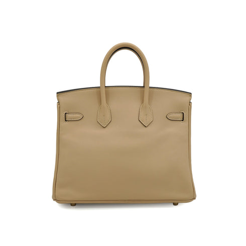 HERMES BIRKIN 25 TRENCH VEAU SWIFT HAND BAG 2017 A STAMP GOLD HARDWARE 90339157