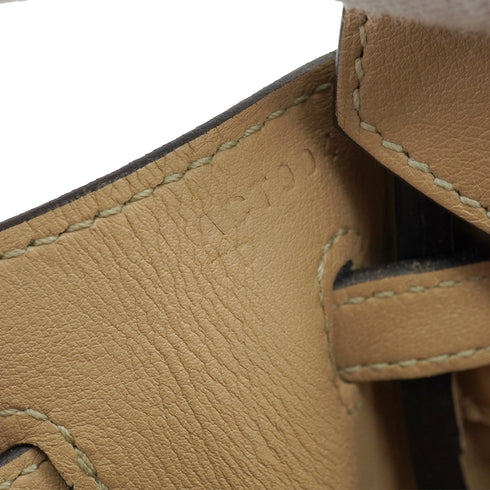 HERMES BIRKIN 25 TRENCH VEAU SWIFT HAND BAG 2017 A STAMP GOLD HARDWARE 90339157