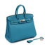 HERMES BIRKIN 25 TURQUOISE TOGO HAND BAG 2014 SQUARE R PALLADIUM HARDWARE 90334492