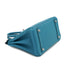 HERMES BIRKIN 25 TURQUOISE TOGO HAND BAG 2014 SQUARE R PALLADIUM HARDWARE 90334492