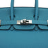 HERMES BIRKIN 25 TURQUOISE TOGO HAND BAG 2014 SQUARE R PALLADIUM HARDWARE 90334492