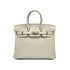 HERMES BIRKIN 25 VERSO GRIS PERLE NATA TOGO HAND BAG 2022 U STAMP PALLADIUM HARDWARE 90327141