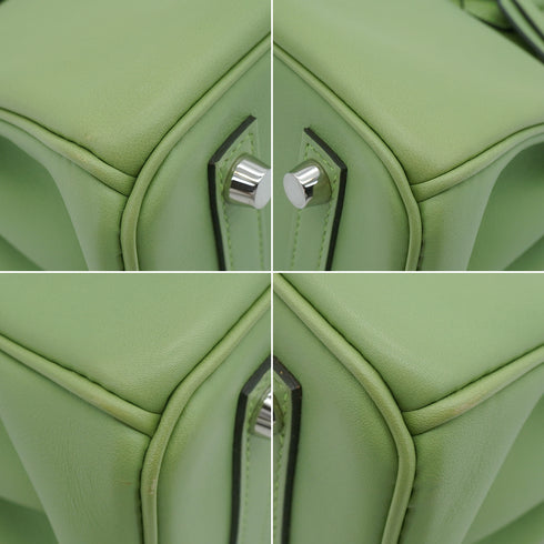 HERMES BIRKIN 25 VERT CRIQUET VEAU SWIFT HAND BAG 2020 Y STAMP PALLADIUM HARDWARE 90348221
