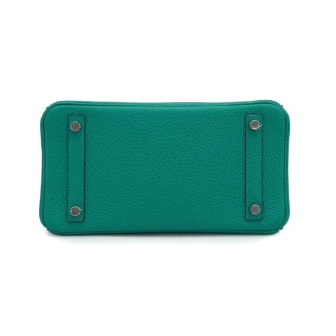 HERMES BIRKIN 25 VERT VERONE TOGO HAND BAG 2019 D STAMP PALLADIUM HARDWARE 90338769