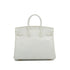 HERMES BIRKIN 25 WHITE VEAU EPSOM HAND BAG 2014 SQUARE R GOLD HARDWARE 90335775