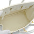 HERMES BIRKIN 25 WHITE VEAU EPSOM HAND BAG 2014 SQUARE R GOLD HARDWARE 90335775