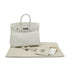 HERMES BIRKIN 25 WHITE VEAU SWIFT HAND BAG 2024 W STAMP PALLADIUM HARDWARE 90348250